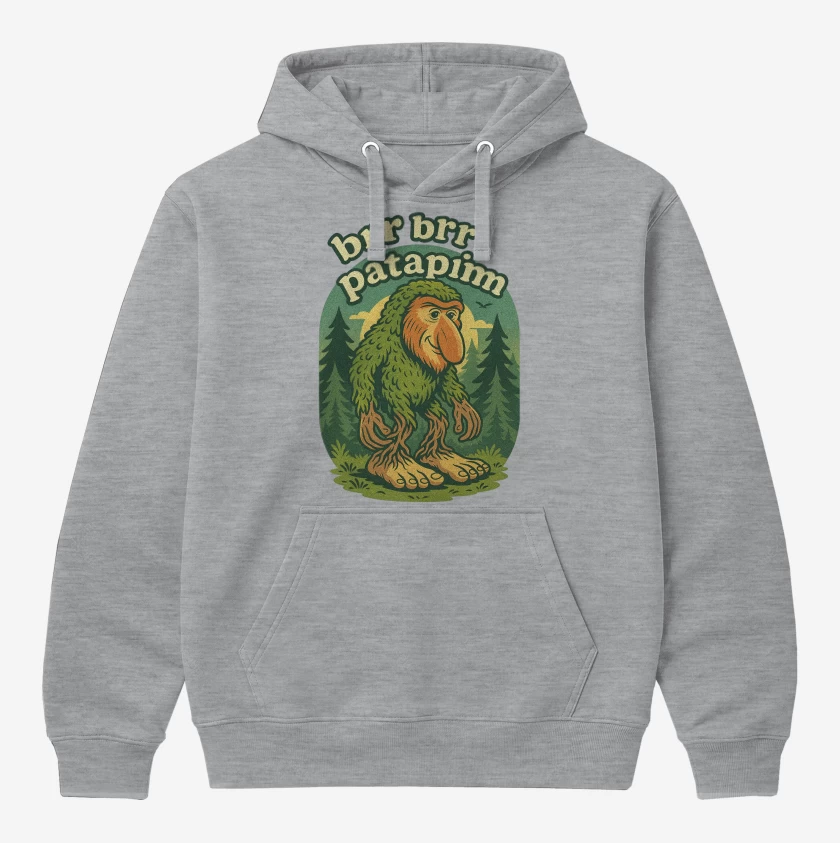 Polerón Canguro Gris Melange de Brr brr Patapim