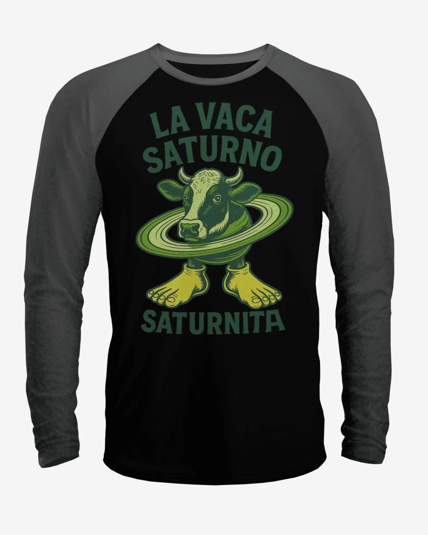Polera Raglan La vaca saturno saturnita