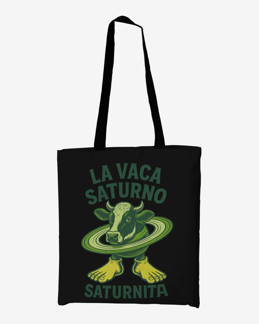 Totebag La vaca saturno saturnita