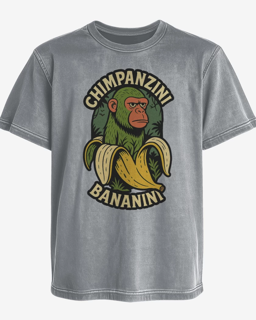 Polera desgastada Chimpanzini bananini
