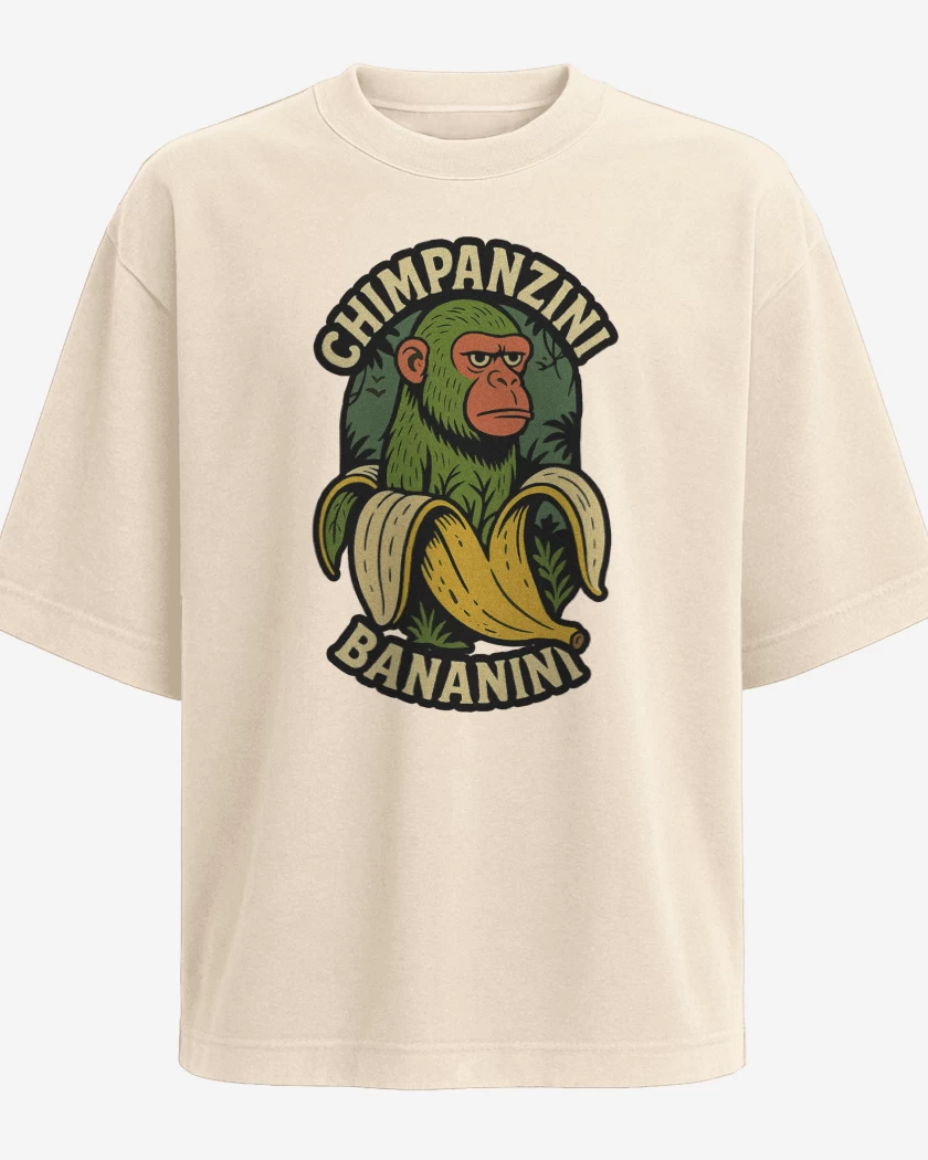 Polera Oversize Chimpanzini bananini