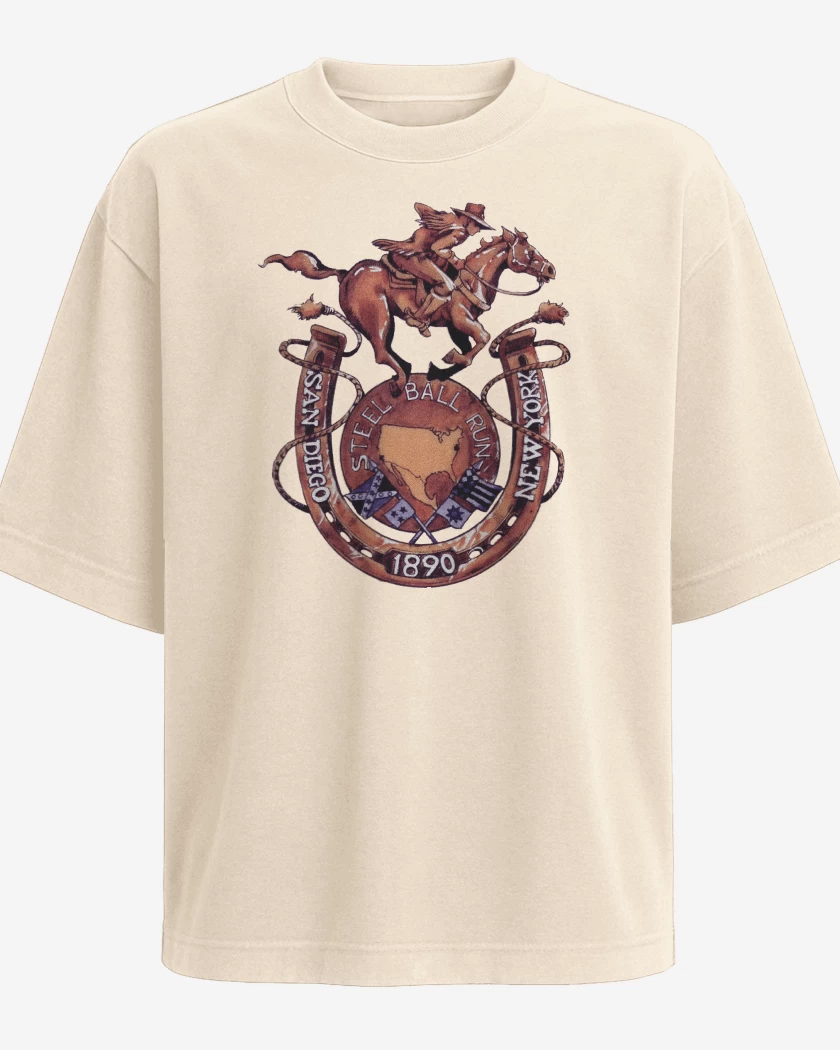 Polera Oversize Steel Ball Run NY