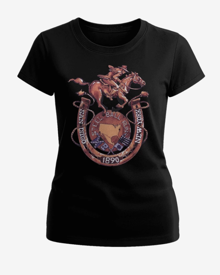 Polera de Mujer Negro de Steel Ball Run NY