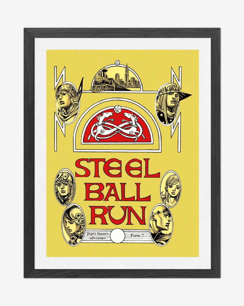 Cuadro decorativo Jojos Steel Ball Run