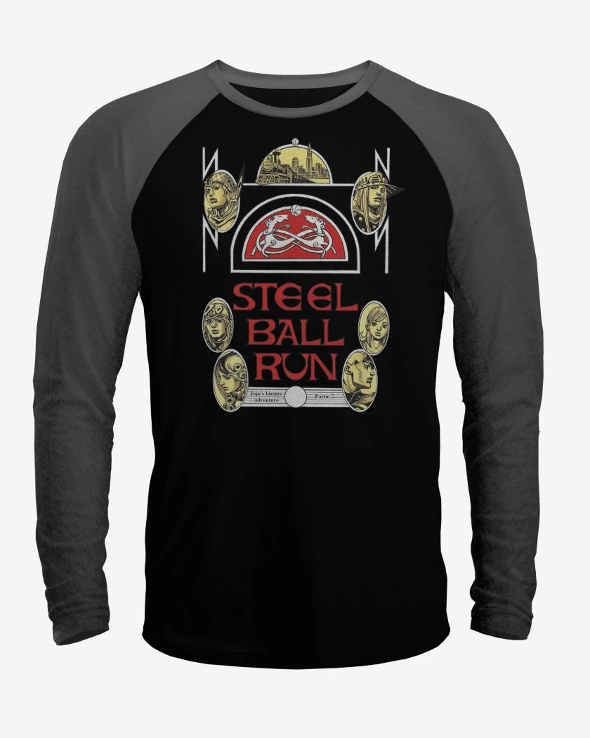 Polera Raglan Jojos Steel Ball Run