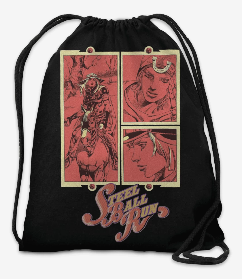 Mochila Negro de Steel Ball 