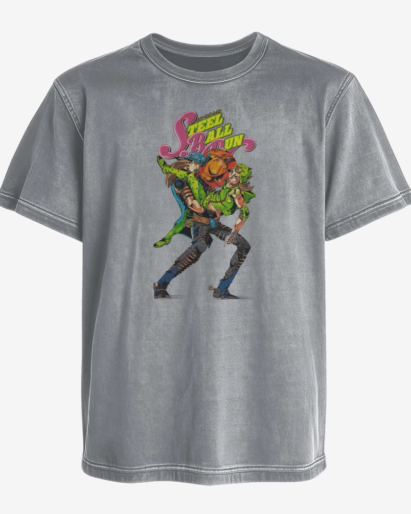 Polera desgastada Jojos Gyro & Johnny