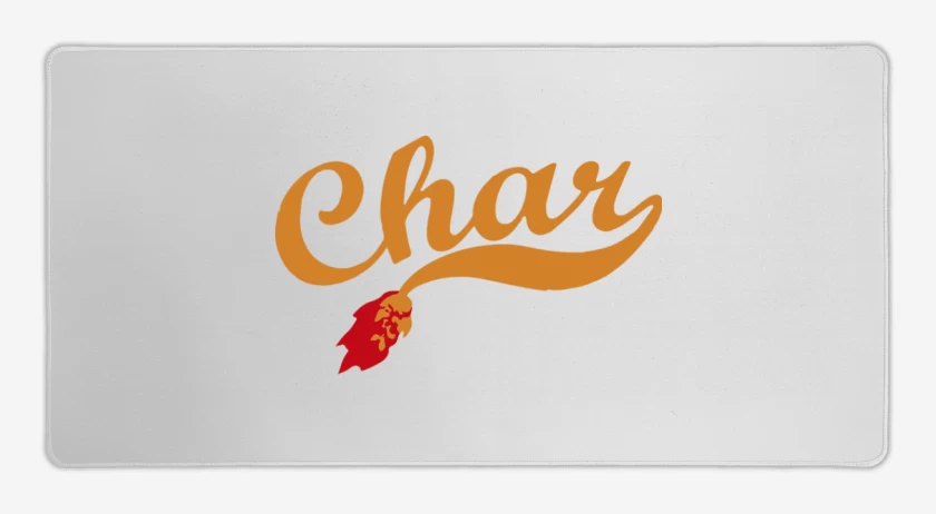 Mouse pad Gamer Blanco de Char