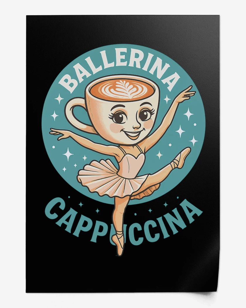 Print Ballerina cappuccina