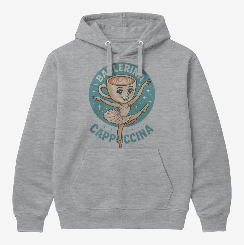 Polerón Canguro Gris Melange de Ballerina cappuccina