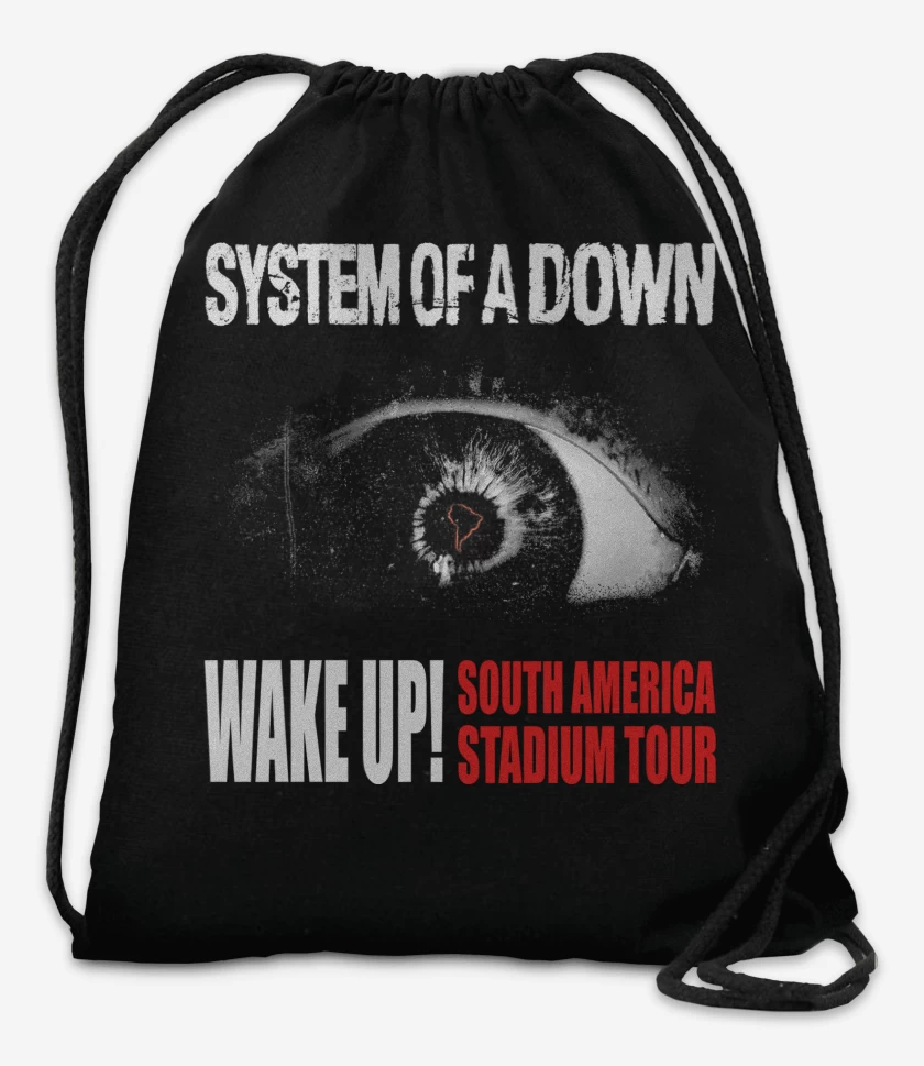 Mochila Negro de System of a Down Wake Up Tour