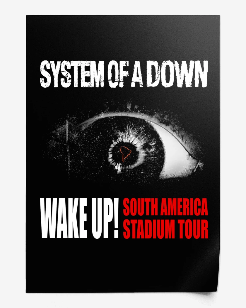 Print System of a Down Wake Up Tour