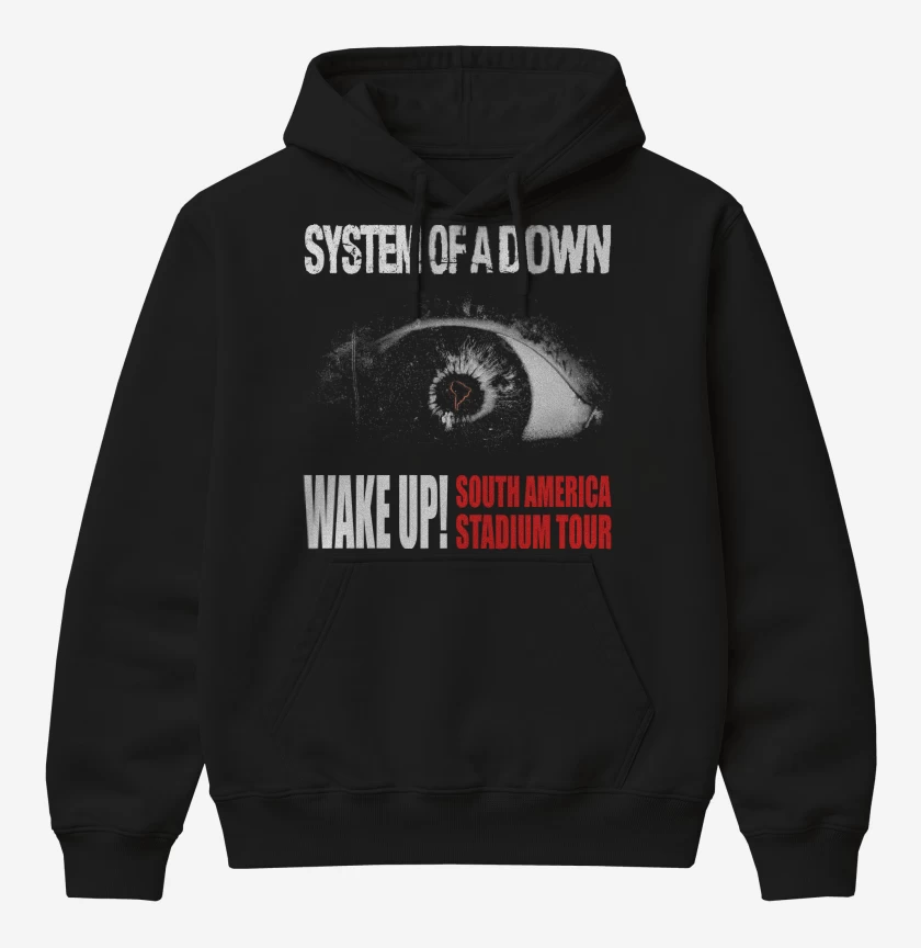 Poleron Canguro básico System of a Down Wake Up Tour