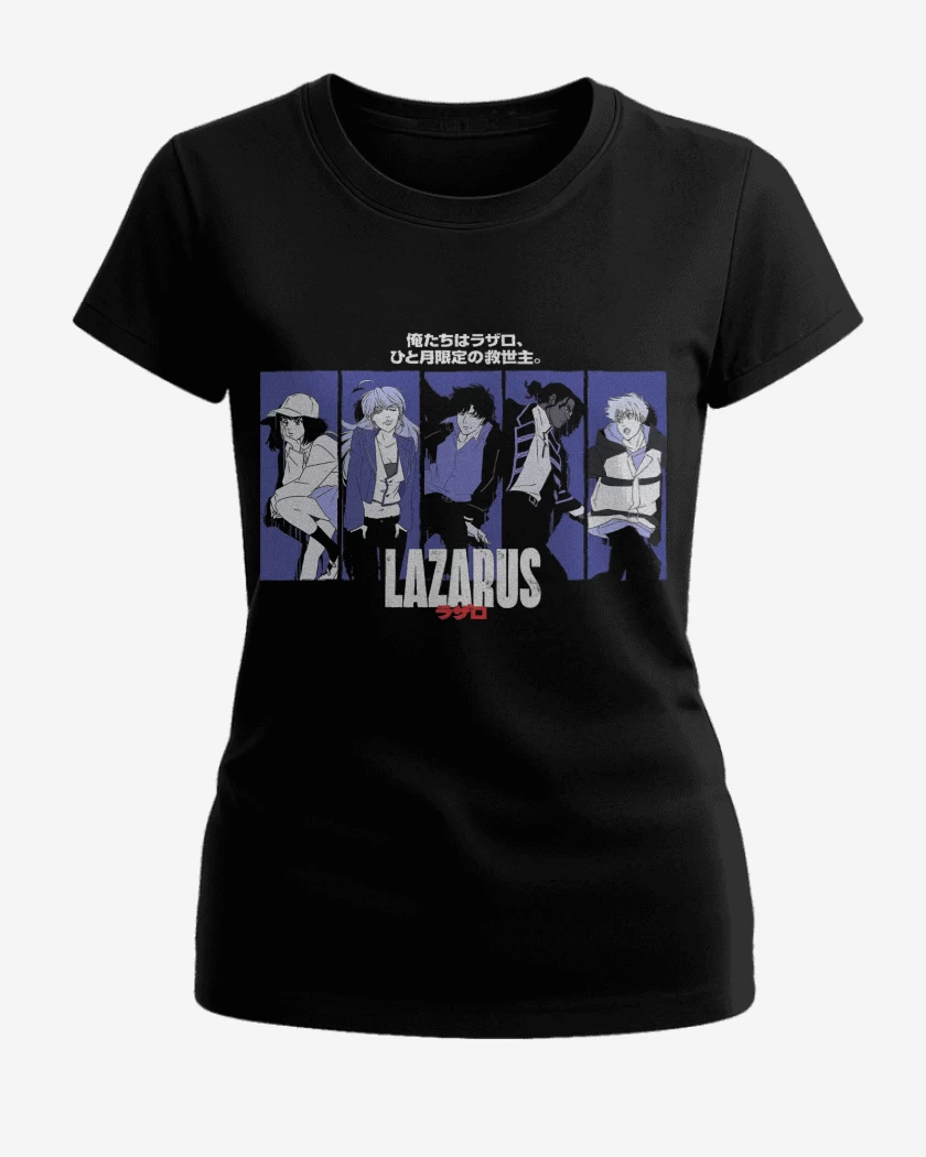 Polera de Mujer Negro de Lazarus Anime