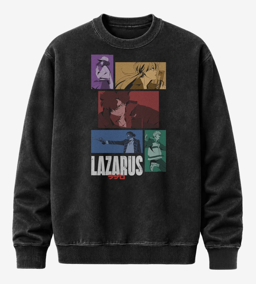 Poleron Polo Acid Wash Negro de Lazarus