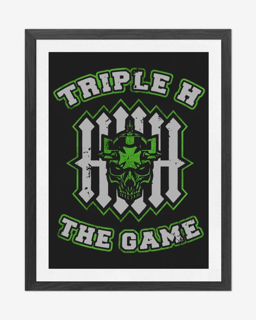 Cuadro decorativo Negro de Triple H The game