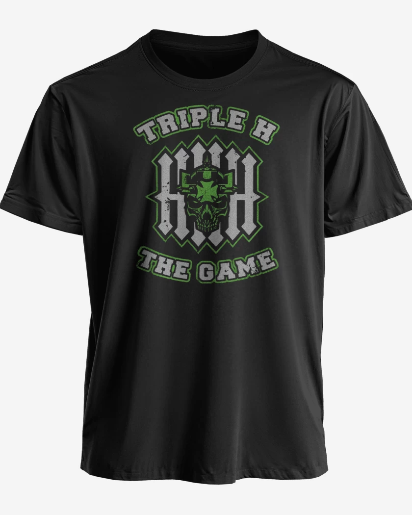 Polera premium Negro de Triple H The game