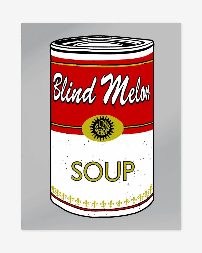 Print metalico Gris Melange de Blind Melon Soup