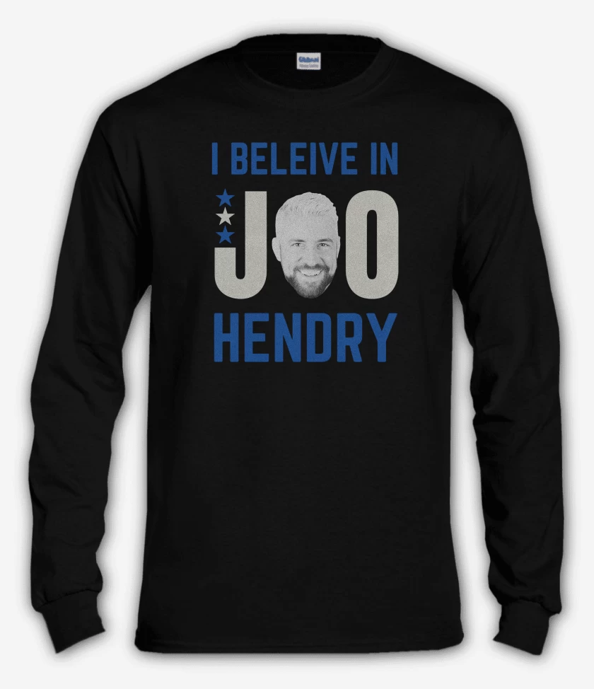 Polera manga larga Negro de Joe Hendry