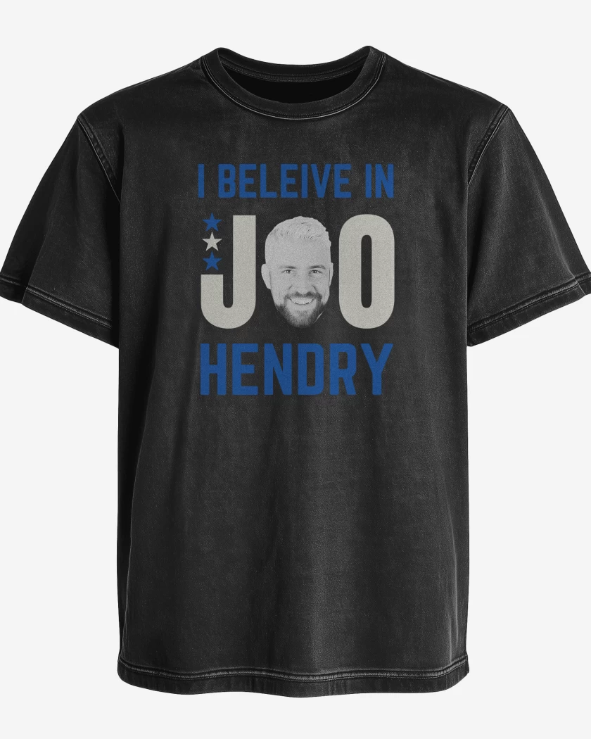 Polera desgastada Negro de Joe Hendry