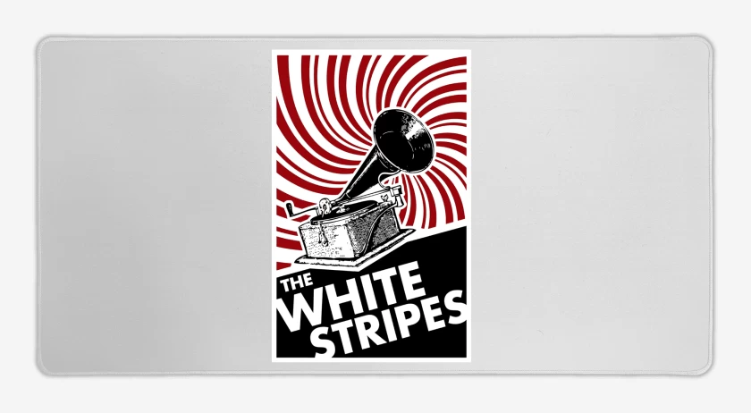 Mouse pad Gamer Blanco de The White Stripes