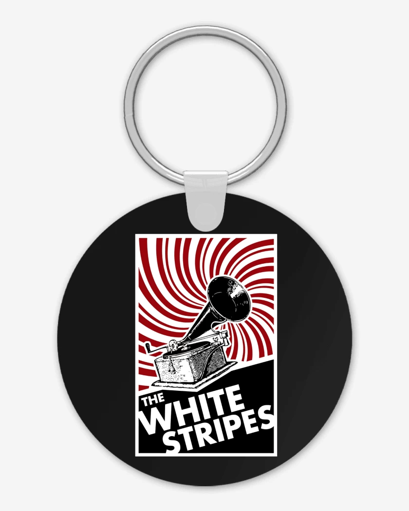 Llavero Negro de The White Stripes