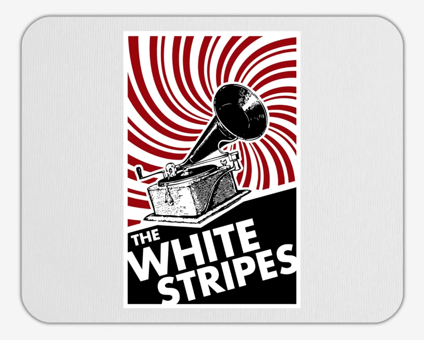Mousepad Blanco de The White Stripes