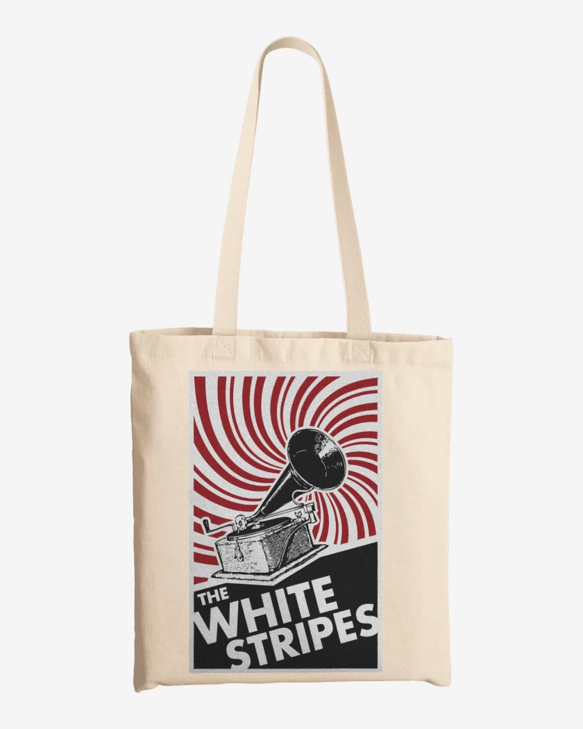 Totebag Blanco de The White Stripes