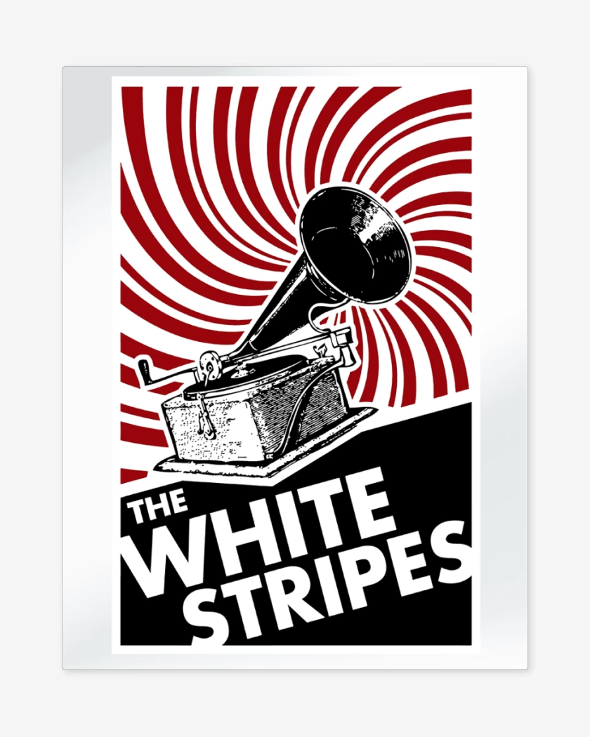 Print metalico Blanco de The White Stripes