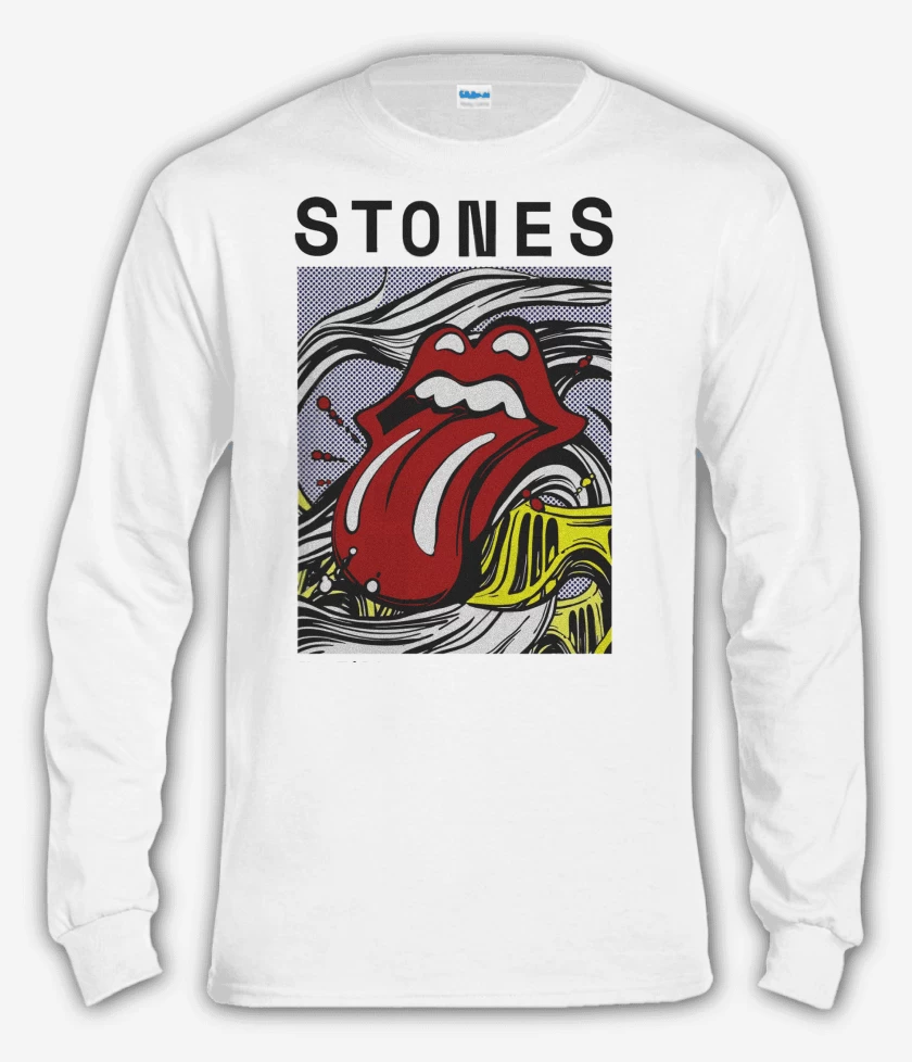 Polera manga larga Blanco de Stones