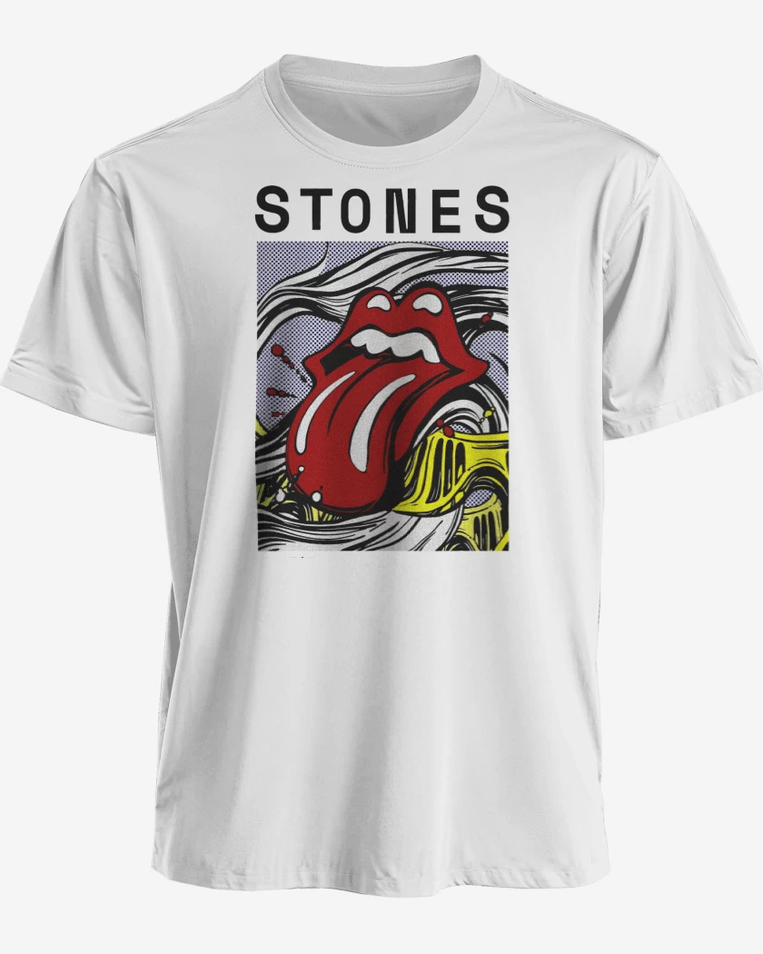 Polera premium Blanco de Stones