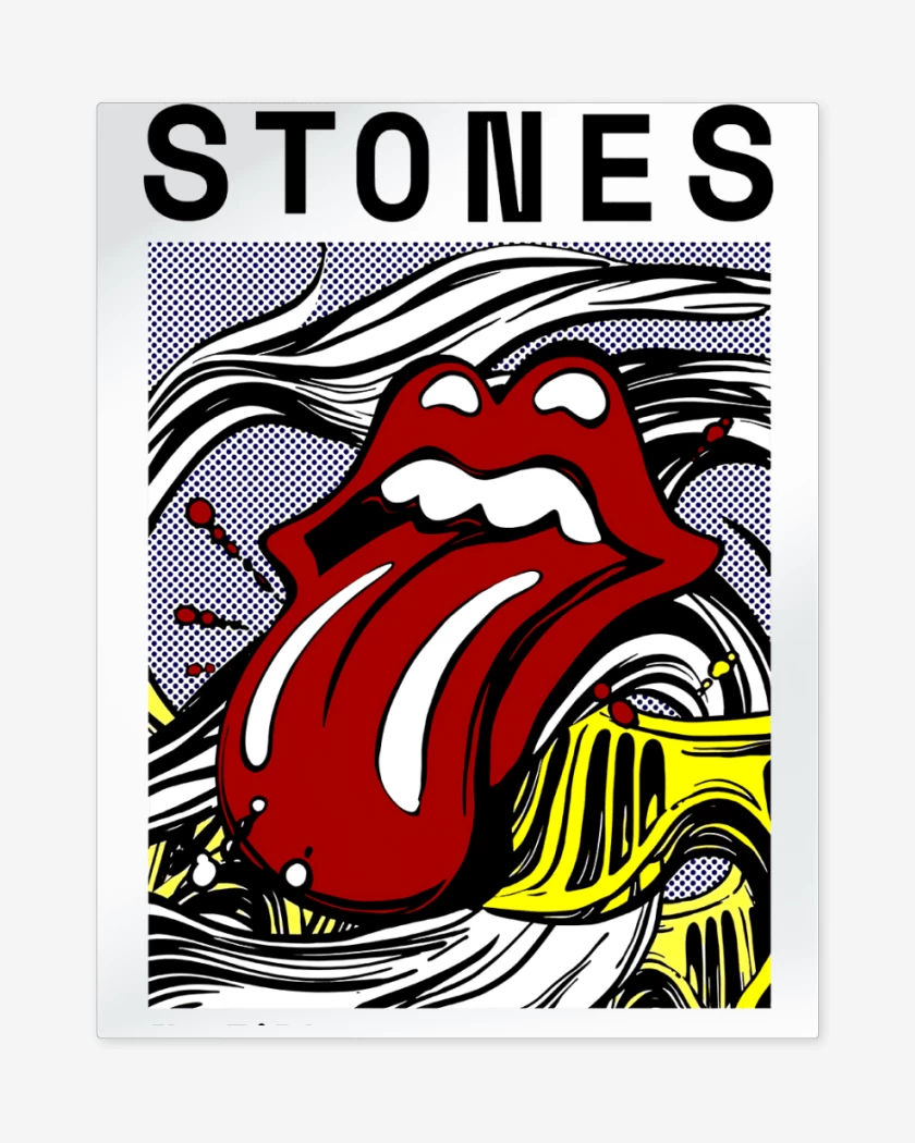 Print metalico Blanco de Stones