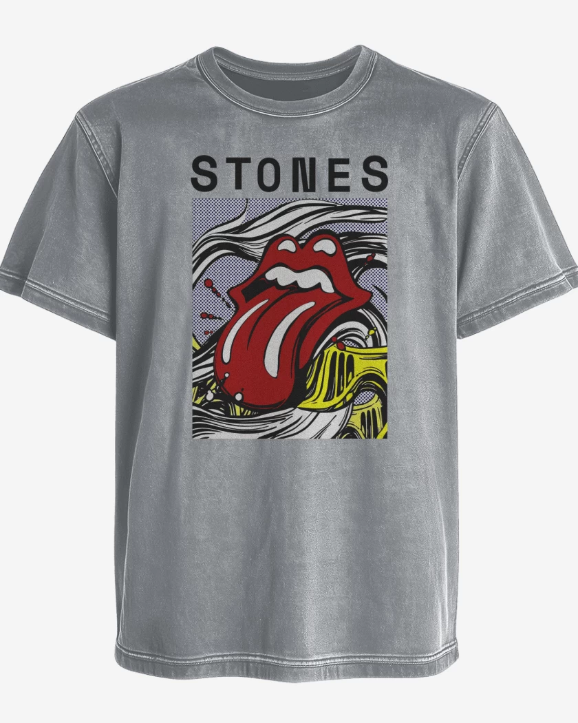 Polera desgastada Stones