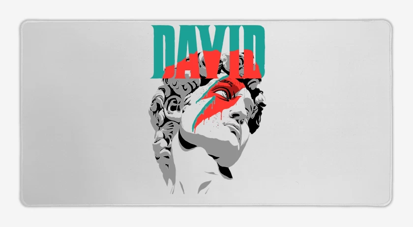 Mouse pad Gamer Blanco de David