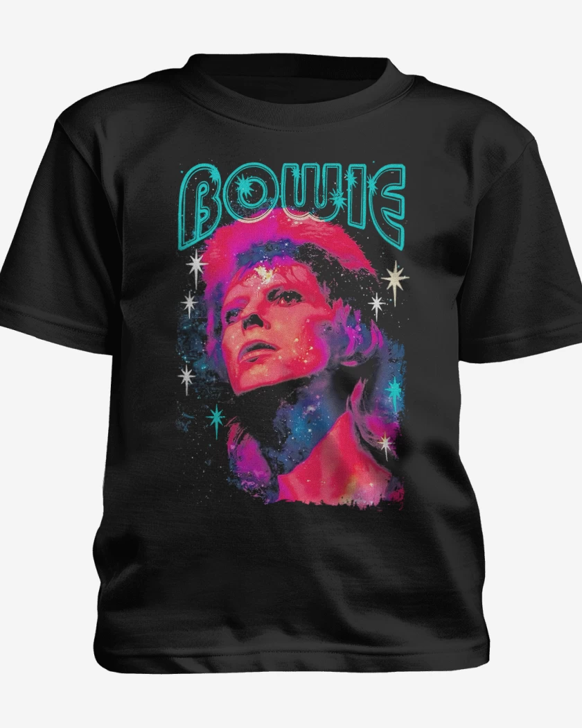 Polera de niño Negro de Bowie Starman