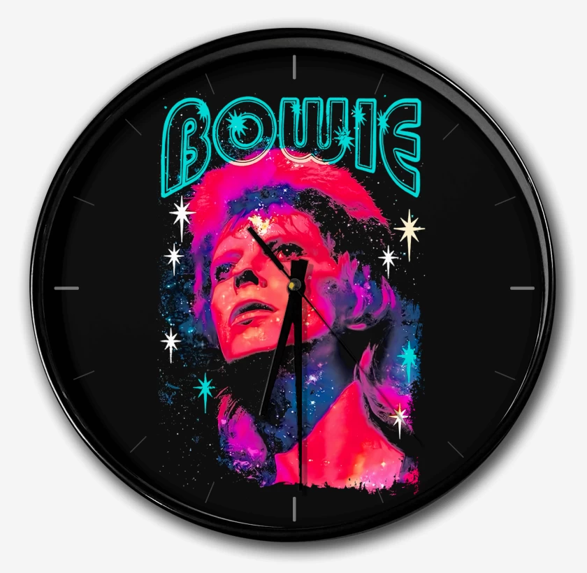 Reloj Negro de Bowie Starman