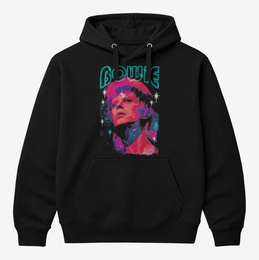 Polerón Canguro Negro de Bowie Starman