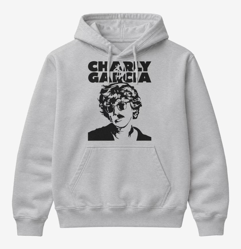 Poleron Canguro básico Gris Melange de Charly Garcia