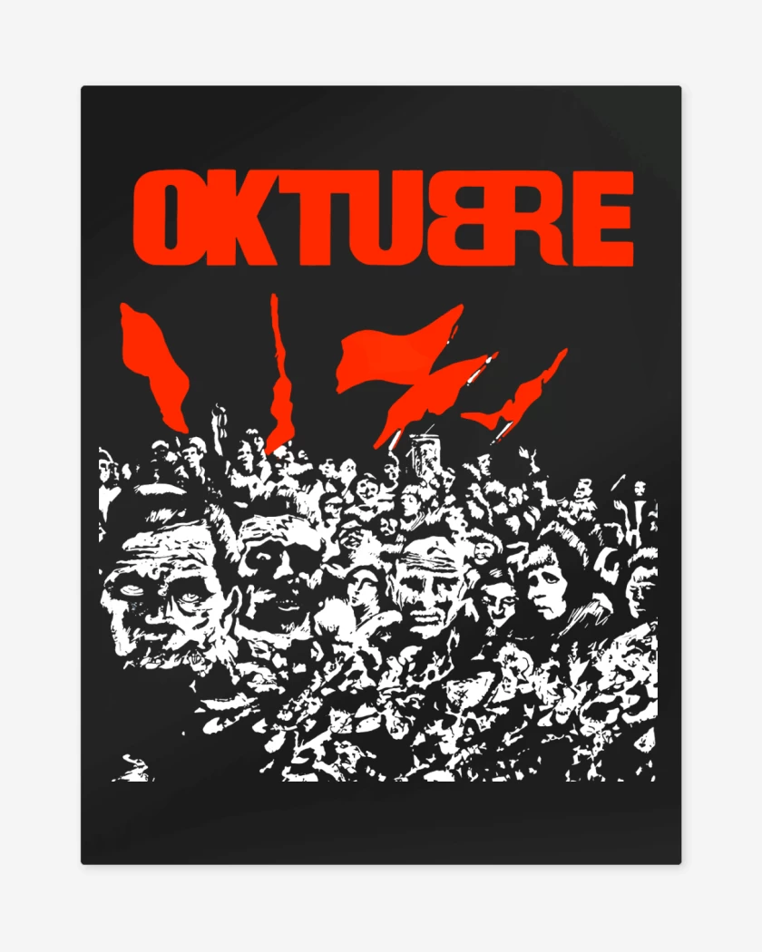 Print metalico Negro de Oktubre