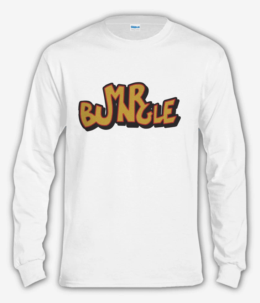 Polera manga larga Blanco de Mr Bungle Logo