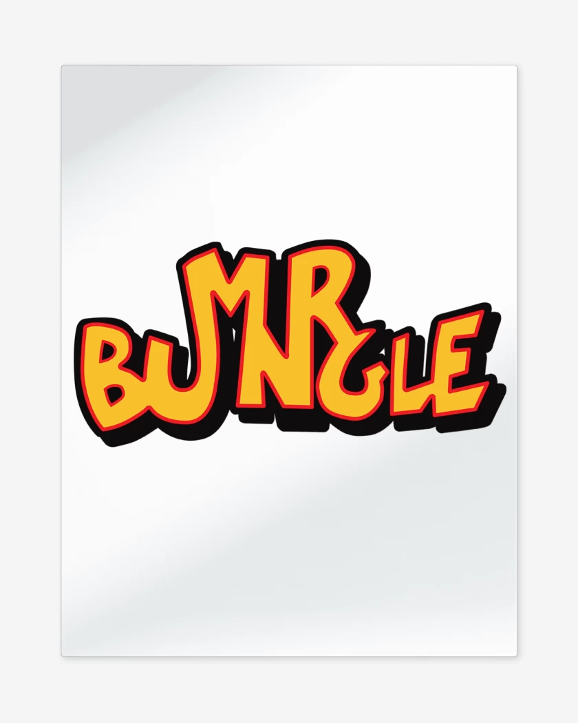 Print metalico Blanco de Mr Bungle Logo