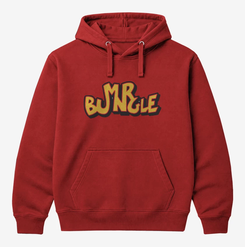 Polerón Canguro Rojo de Mr Bungle Logo