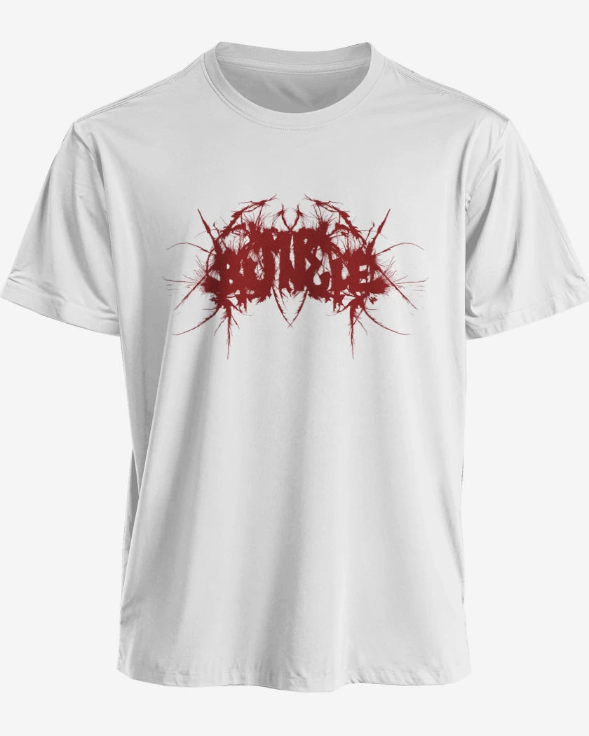 Polera premium Blanco de Mr Bungle Logo 2