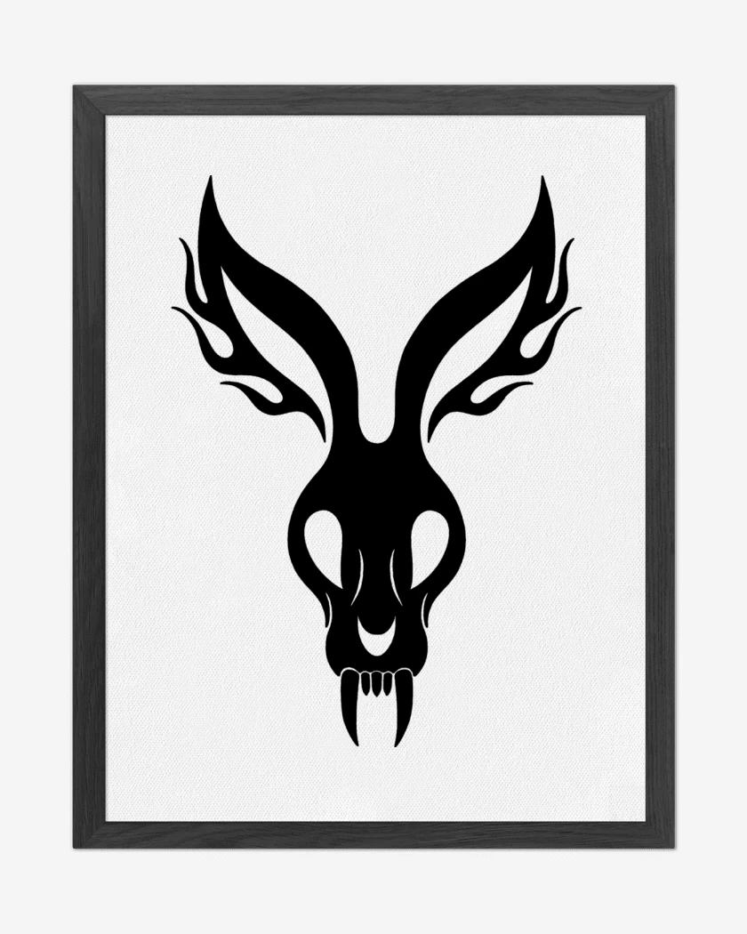 Cuadro decorativo Blanco de Mr Bungle Rabbit N