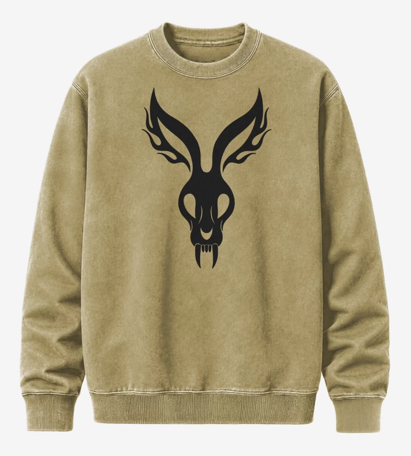 Poleron Polo Acid Wash Beige de Mr Bungle Rabbit N