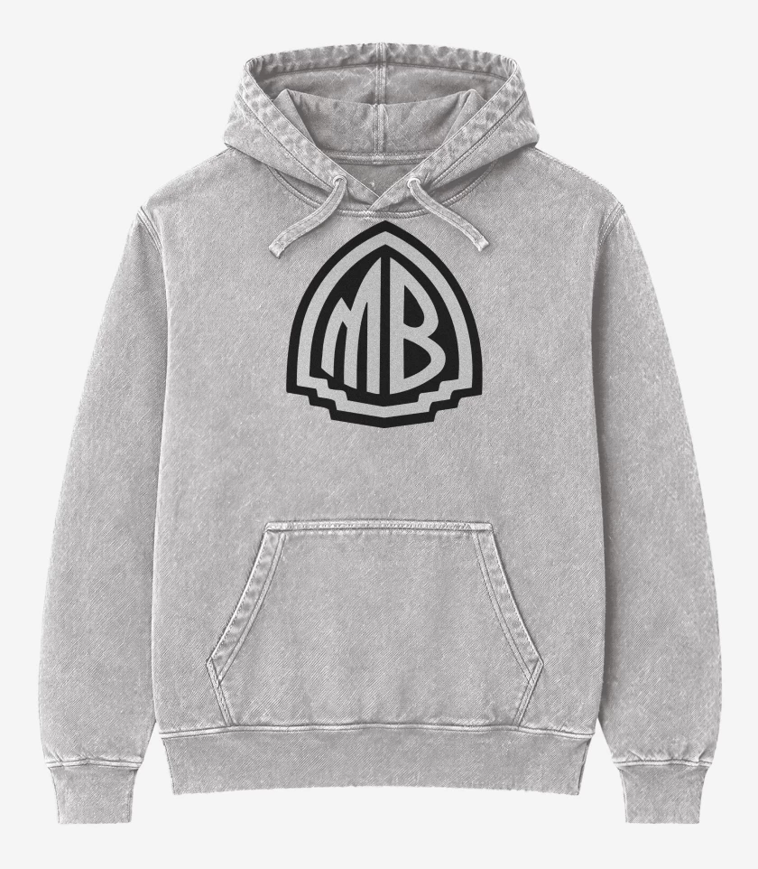 Poleron Canguro Acid Wash Gris Melange de Mr Bungle MB N