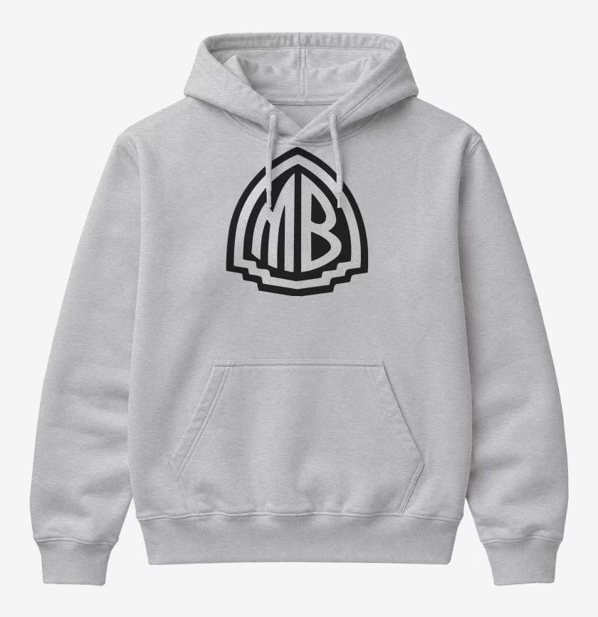 Poleron Canguro básico Gris Melange de Mr Bungle MB N