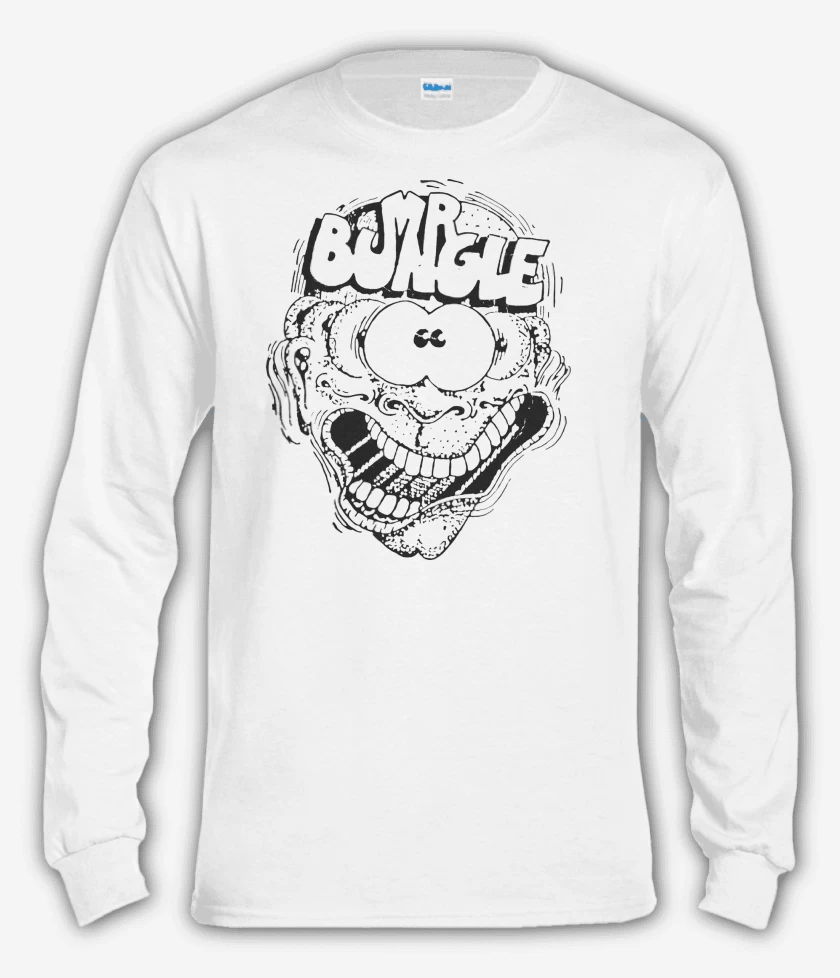 Polera manga larga Blanco de Mr Bungle Mad Man