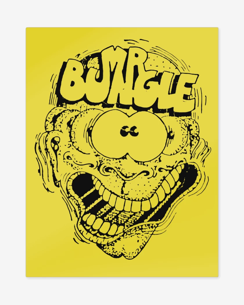 Print metalico Amarillo de Mr Bungle Mad Man