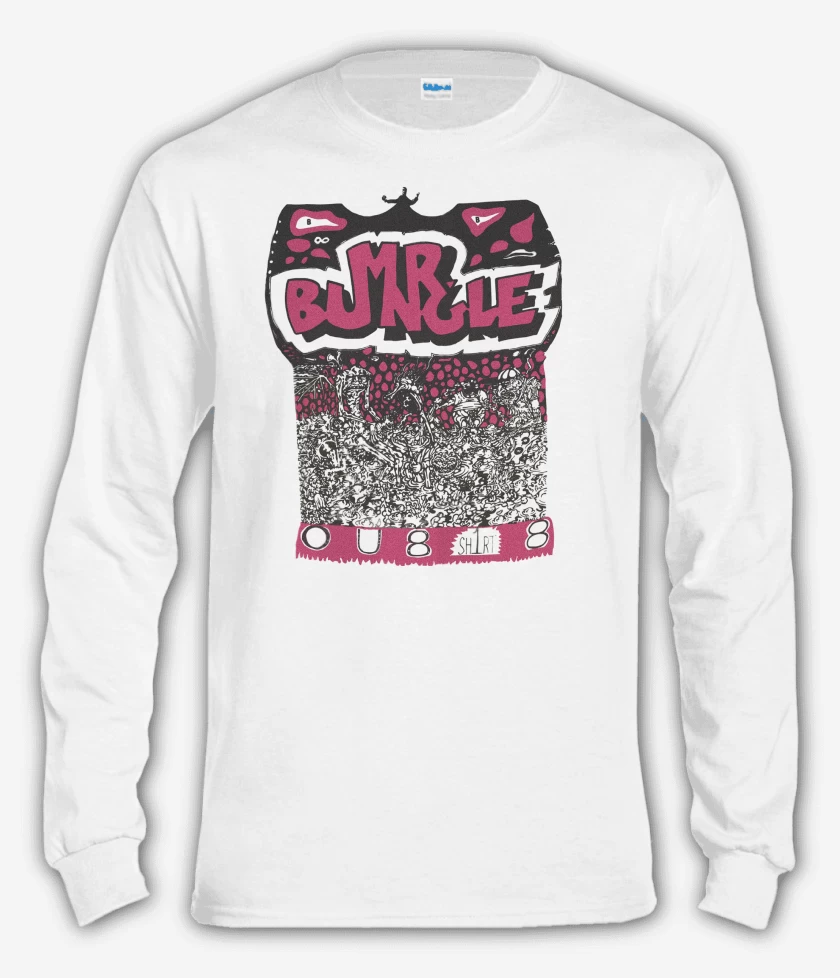 Polera manga larga Blanco de Mr Bungle OU 818 